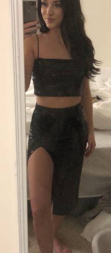 Windsor Set Black Sparkly Two Piece Set