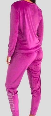 Juicy Couture  Velour Embellished Logo Jogger Pajama Set Size XL- Casual Luxury