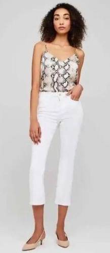 L'Agence NEW L’Agence Nadia High Rise Cropped Straight Blanc White Capri Jeans Size 27/2