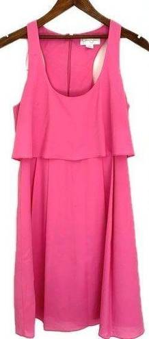 Jessica Simpson  Pink Ruffle Racerback Lined Dress Size 6