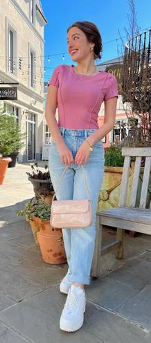 Boutique NWT Fitted Rose Pink Tee 