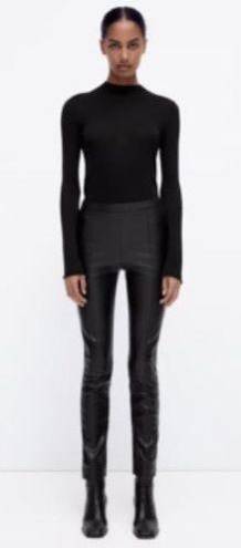 ZARA faux leather leggings