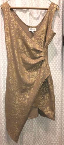 Honey and Rosie Gold/Nude dress