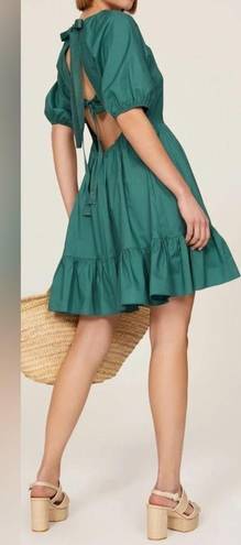 Peter Som  Collective Green Puff Sleeve Dress 8