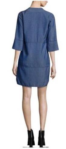 Vince  chambray vneck dress