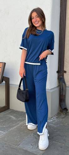 Lounge NWT Matching Blue  Set wear Work From Home Outfit