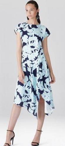 Natori  Shibori Floral - Fluid Crepe Drape Dress