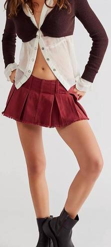 Free People FP Pleated Micro Mini Skort