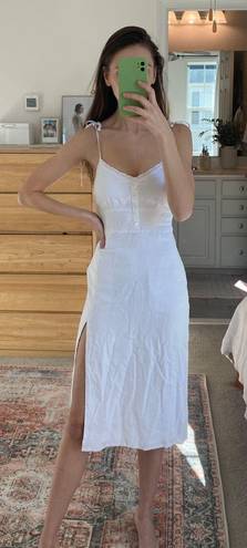 Abercrombie & Fitch white linen dress