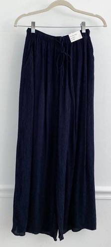 Abercrombie & Fitch Abercrombie Crinkle Textured Pull-on Wide Leg Pant