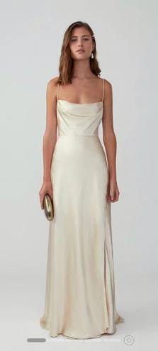 Fame and Partners Strap Draped Gown