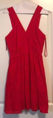 Likely Red  Eyelet Sundress