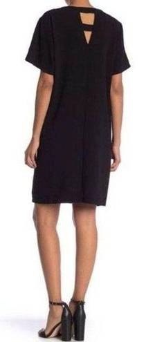 Bobeau  Black Crepe Bar Back Dress Size Small