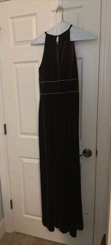 Oleg Cassini Red Wine Long Dress