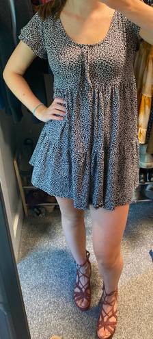Jessica Simpson Black Leopard Dress