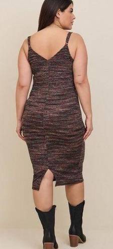 Torrid  Studio Spacedye Midi Stretch Knit Tank Dress Size 3 Plus Size 3X