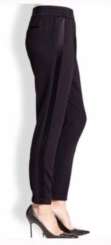 Rebecca Taylor  Side Stripe Black Jogger Pants Size 2