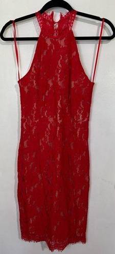 Sans Souci Red lace dress