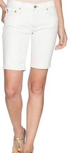 AG Adriano Goldschmied  Women's Nikki Denim Malibu Bermuda Shorts White Size 29