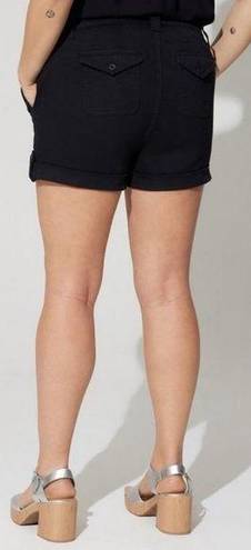 Torrid  Military Stretch Twill Mid-Rise Short Black Sz 18