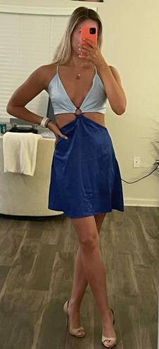 Peppermayo Blue Strappy Dress