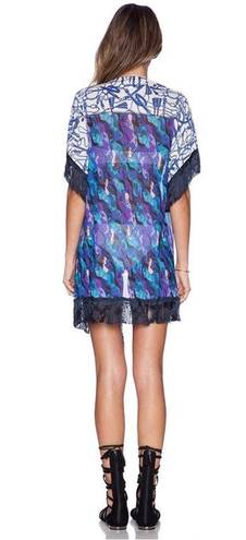 Maaji Bleu Saddles Fringe Kimono