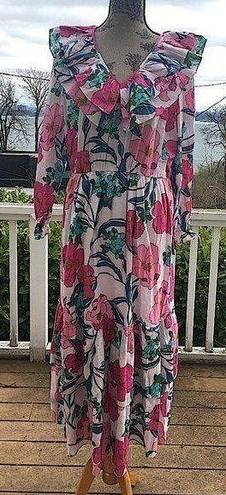 INC  INTERNATIONAL CONCEPTS Plus Size Floral-Print Ruffled Maxi Dress - Size 1X.