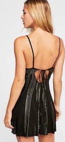 Free People Embellished Dress Black Size XS