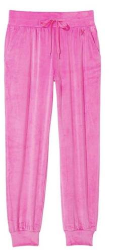 Victoria's Secret Hot Pink Velvet Sweat Pants