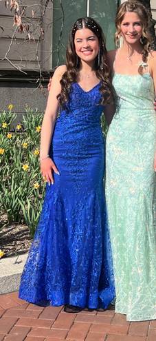 Ellie Wilde Royal Blue Prom Dress