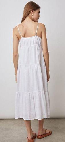 Rails Avril Linen Dress White Lace Detail Retail $228