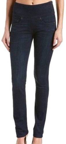 Spanx  Alexia High Rise Denim Skinny Jeans Side Zip Dark Wash Size Medium