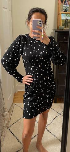 Dry Goods Black Spotted Dress