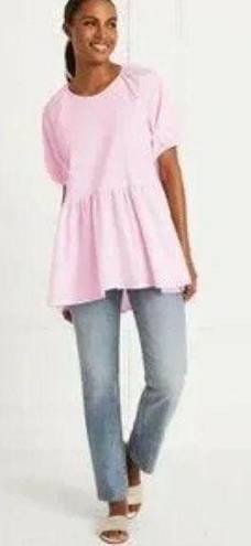 Hill House  Pink The Francesca Top Ballerina Relaxed Fit Pink Top Small