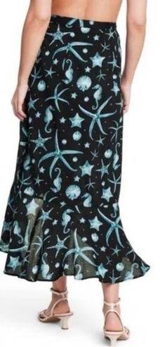 Agua Bendita  X TARGET Deep Sea Print wrap Skirt Size M NEW