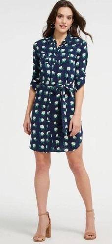 Draper James  Blue Floral Magnolia Shirt Dress Sz.0