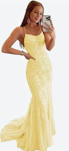 Yellow Prom Dress Size 2