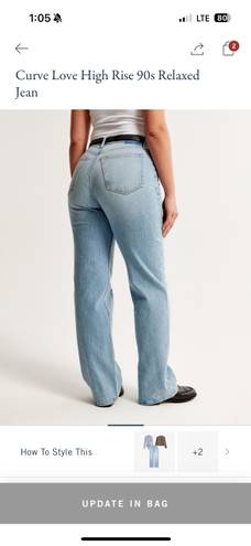 Abercrombie & Fitch  Curve Love 90s Relaxed jeans 