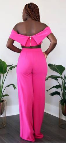 Only PINK PANTHER HIGH WAIST WIDE LEG PANTS - PANTS & TOP SET