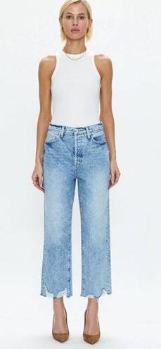 Pistola NWT  Cassie Super High Rise Straight Crop Distressed Baja Size 27