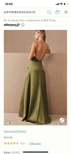 Fame and Partners  Isabel Dress Olive