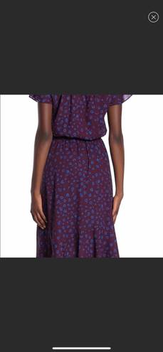 Parker Floral Faux Wrap Midi Dress