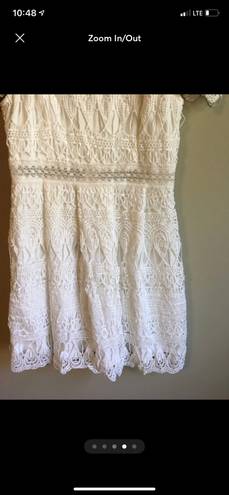 Francesca's  Small White Cold Shoulder Dress