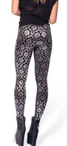 Blackmilk NWOT  Gatsby Jazz Age Shiny  Leggings Wallpaper Shiny