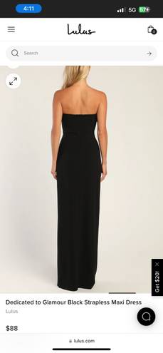 Lulus Dedicated To Glamour Strapless Maxi Dress Lulu’s