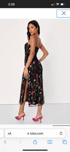 Lulus Black Strapless Dress