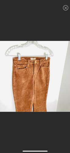 L'AGENCE The Affair High-Rise Flare Wide Leg Corduroy Jeans in Brown Size 25 NWT