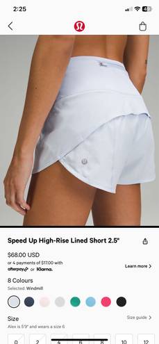 Lululemon Speed Up Shorts 4”