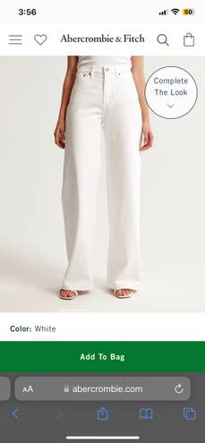 Abercrombie & Fitch White Jeans High Rise