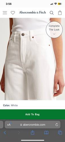 Abercrombie & Fitch White Jeans High Rise